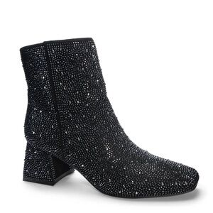 Chinese Laundry Sparkling Black Heeled Boots